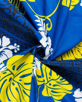 Polynesian Fabric TERENA Blue - Tissushop